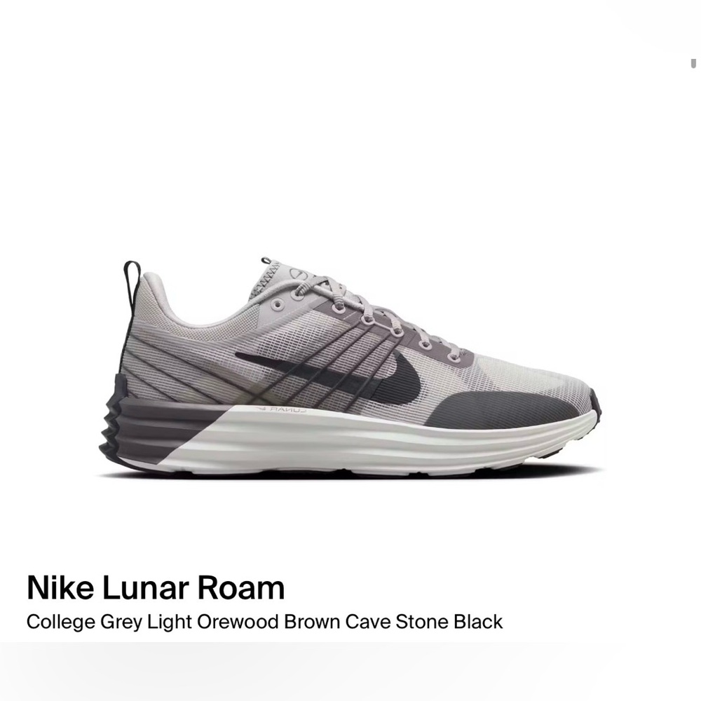 🐼Nike Lunar Roam in Gray and Black